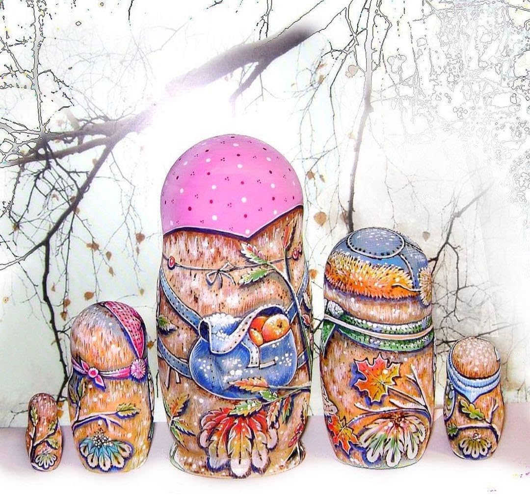 ロシア雑貨☆ウッドバーニング ロシアのフクロウ秋キノコマトリョーシカ ミラ最新作 Amazon | ロシア雑貨ウッドバーニング フクロウ マトリョーシカ